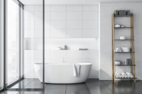 Simply white gloss ceramic wall tiles 400mm by 240mm