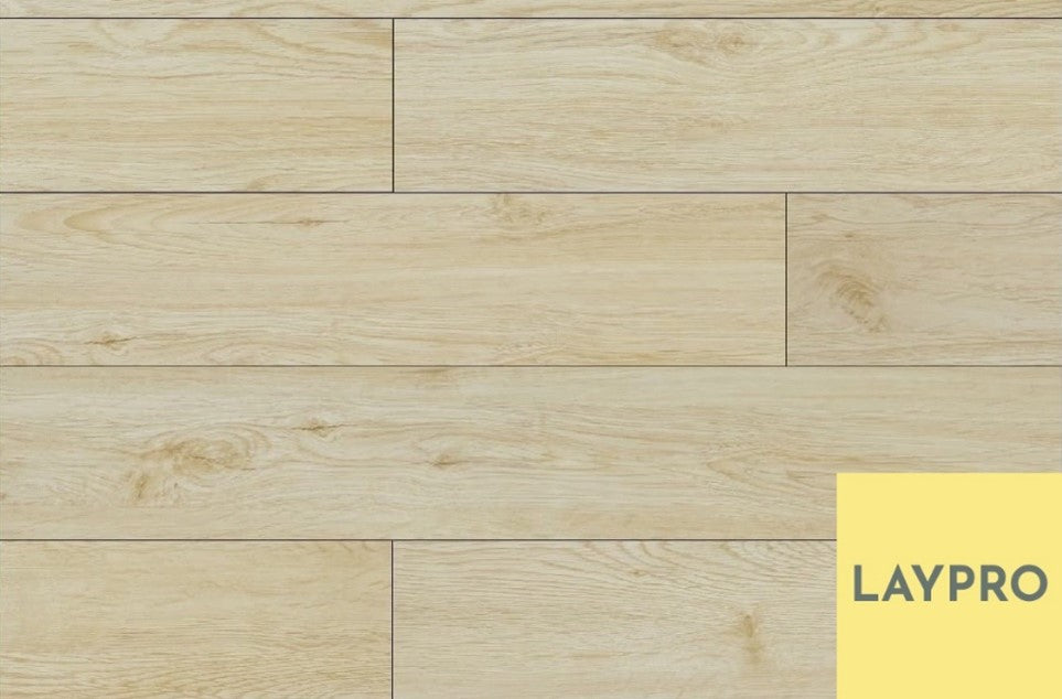 LAYPRO premium 8mm Ivory Oak laminate flooring AC5 rating