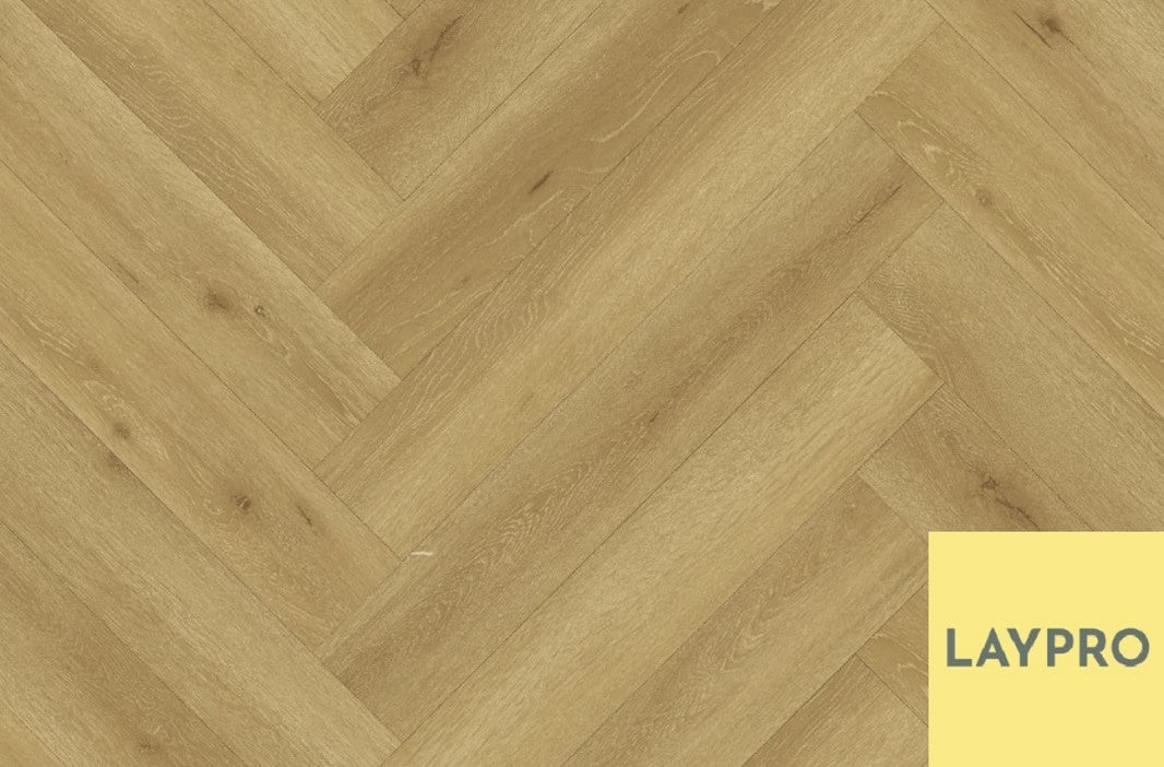 LAYPRO 8mm premium Classic Oak herringbone laminate flooring AC5 rated